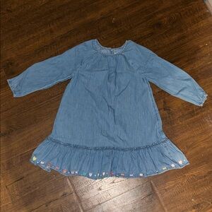 Old Navy Denim Kids Dress with Colorful Trim